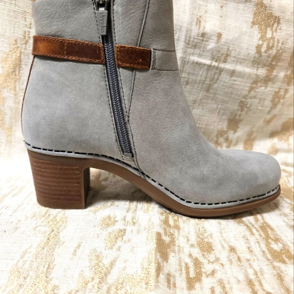 Dansko Women's Hartley Boot Grey Nubuck Sz36 US6 - Picture 7 of 17